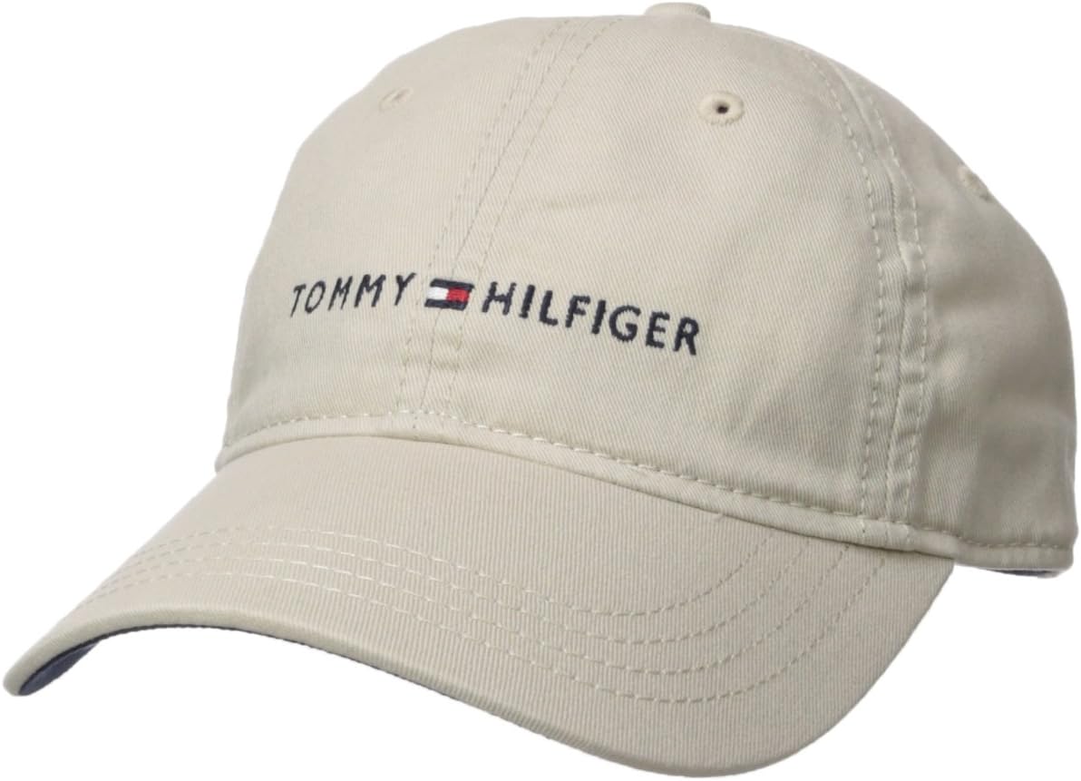 Tommy-Hilfiger-Mens-Cotton-Logo-Adjustable-Baseball-Cap.jpg Tommy Hilfiger Men's Cotton Logo Adjustable Baseball Cap - Image 1