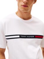 Tommy Hilfiger Men's Short Sleeve Cotton Graphic T-Shirts with Signature Stripe Logo, Also Available in Big & Tall - Image 2