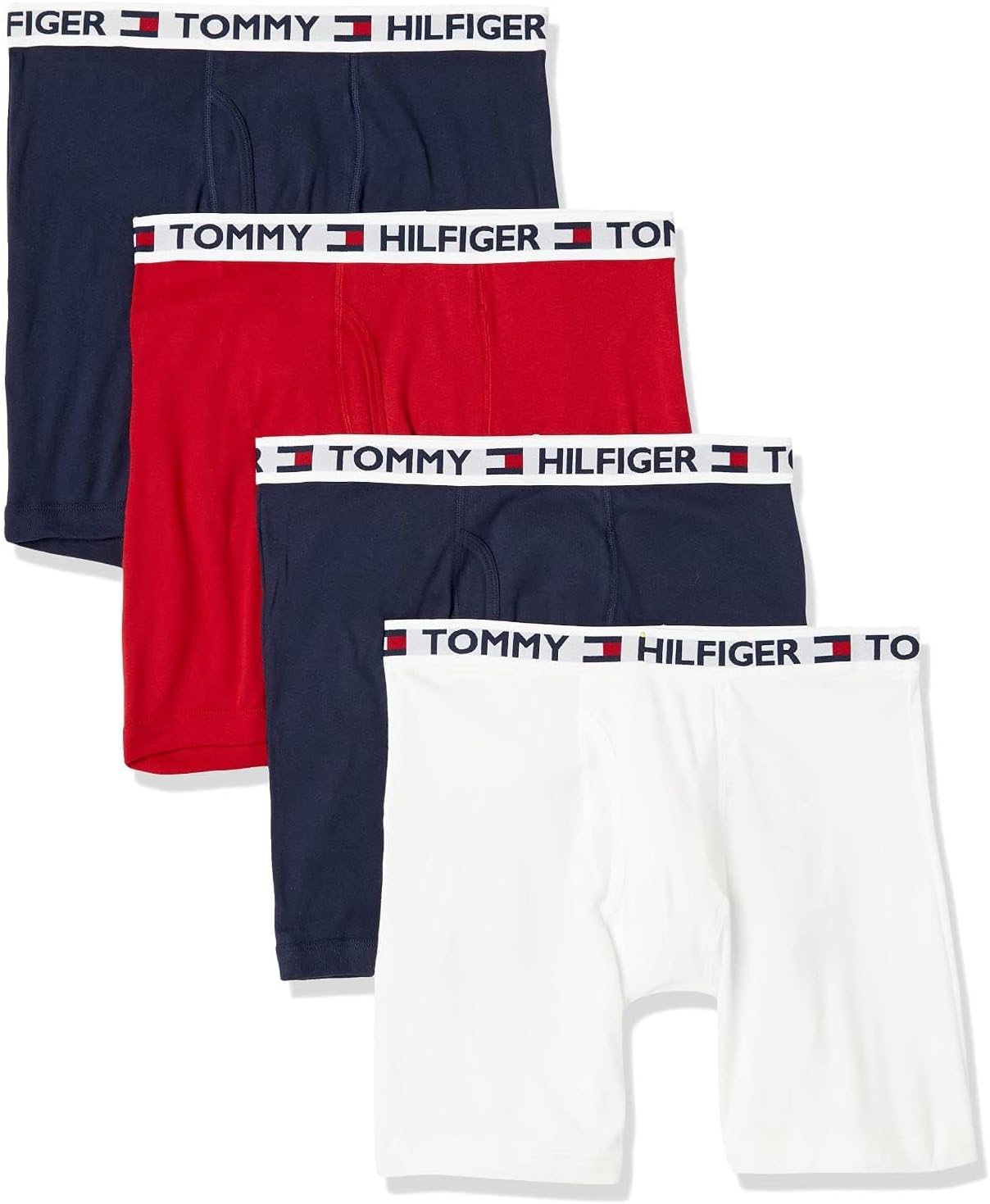 Tommy-Hilfiger-Mens-Underwear-Cotton-Classics-4-pack-Boxer-Brief.jpg Tommy Hilfiger Men's Underwear Cotton Classics 4-pack Boxer Brief - Amazon Exclusive - Image 1