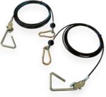 TreadLife Fitness Replacement Cables w/Hook Assembly (2 x Cables) - Replacement for Bowflex PR3000 Gym - 150" Inch - (Pair)