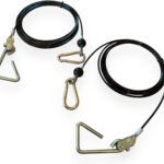 TreadLife Fitness Replacement Cables w/Hook Assembly (2 x Cables) - Replacement for Bowflex PR3000 Gym - 150" Inch - (Pair)
