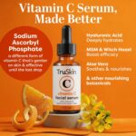 TruSkin Vitamin C Serum for Face - Anti Aging Face Serum with Hyaluronic Acid & Vitamin E - Brightening Formula for Improving Appearance of Dark Spots, Fine Lines & Wrinkles - All Skin Types, 1 fl oz - Image 2