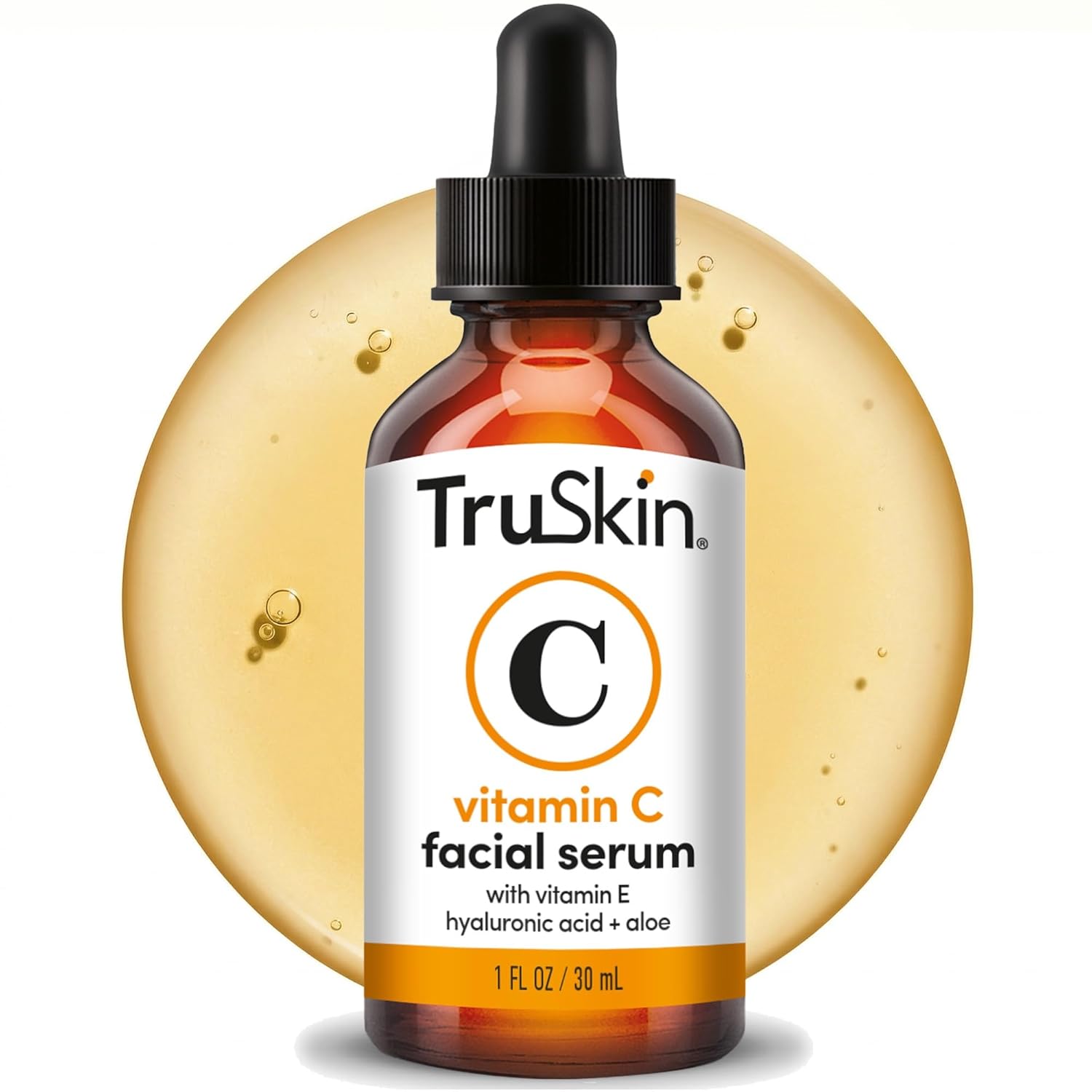 TruSkin-Vitamin-C-Serum-for-Face-Anti-Aging-Face.jpg TruSkin Vitamin C Serum for Face - Anti Aging Face Serum with Hyaluronic Acid & Vitamin E - Brightening Formula for Improving Appearance of Dark Spots, Fine Lines & Wrinkles - All Skin Types, 1 fl oz - Image 1