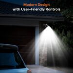 USB Rechargeable Motion Sensor Light Outdoor, 4000mAh Built-in Battery 600 Lumen Spotlight, IP65 Waterproof Cordless Wall Light for Porch Garage House - Image 2