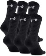 Under Armour Adult Cotton Crew Socks, Multipairs