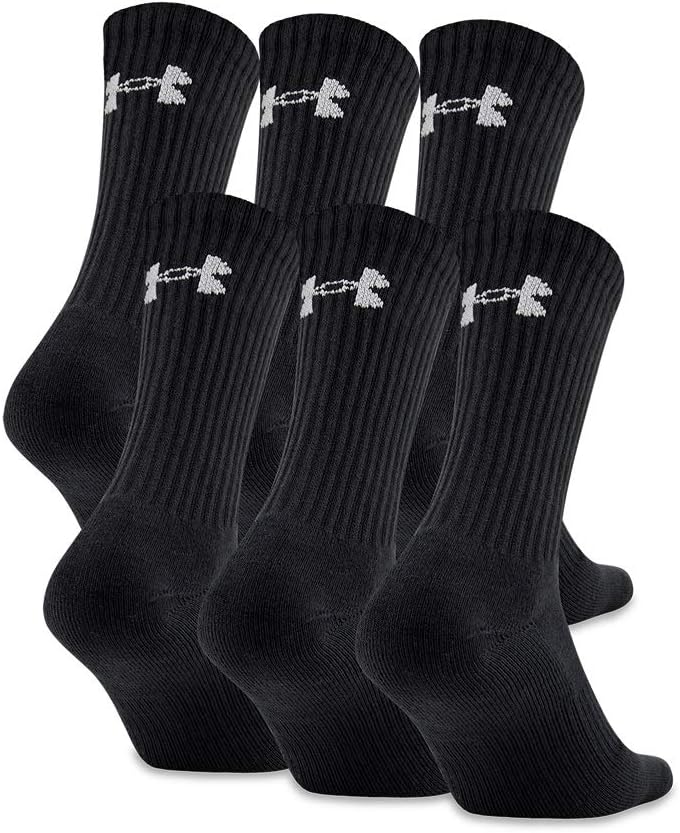 Under-Armour-Adult-Cotton-Crew-Socks-Multipairs.jpg Under Armour Adult Cotton Crew Socks, Multipairs - Image 1