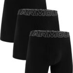 Under Armour Men's Performance Cotton Boxerjock Brief Underwear, 6" Inseam, All-Day Comfort & Ultra-Soft, 3-Pack