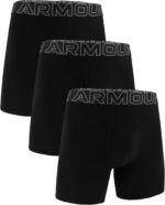 Under Armour Men's Performance Cotton Boxerjock Brief Underwear, 6" Inseam, All-Day Comfort & Ultra-Soft, 3-Pack