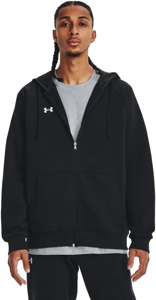 Under-Armour-Mens-Rival-Fleece-Full-Zip-Hoodie.jpg Under Armour Men's Rival Fleece Full Zip Hoodie - Image 1