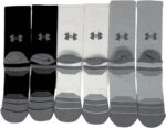 Under Armour Men's UA Performance Tech Cushioned Crew Socks - 6 Pack