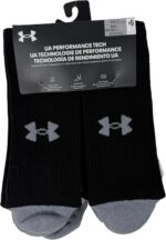 Under Armour Men's UA Performance Tech Cushioned Crew Socks - 6 Pack - Image 2