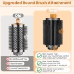 Upgraded Large Round Volumizing Brush for Dyson Airwrap HS01/05/08 Attachments, Bigger Round Brush Attachment Compatible with Airwrap Accessory for Dry Fast Smooth Add Big Volume - Image 2