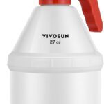 VIVOSUN 27oz Pump Sprayer, Handheld Garden Water Sprayer Bottle with Adjustable Brass Nozzle, for Spraying Plants, Flowers, Weeds and Cleaning, Red