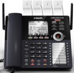 VTech AM18447 Main Console 4-Line Small Business Phone System - Expandable to 10 Stations, Digital Answering Machine, Auto Attendant, Intercom & Custom Music on Hold, Black