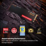 WD_Black SN8100 4TB NVMe SSD - PCIe 5.0x4, M.2 2280, Up to 14,900MB/s Read Speed, up to 11,000MB/s Write Speed, Best for AI Applications, Gaming, and Video Editing - WDS400T1X0M - Image 2