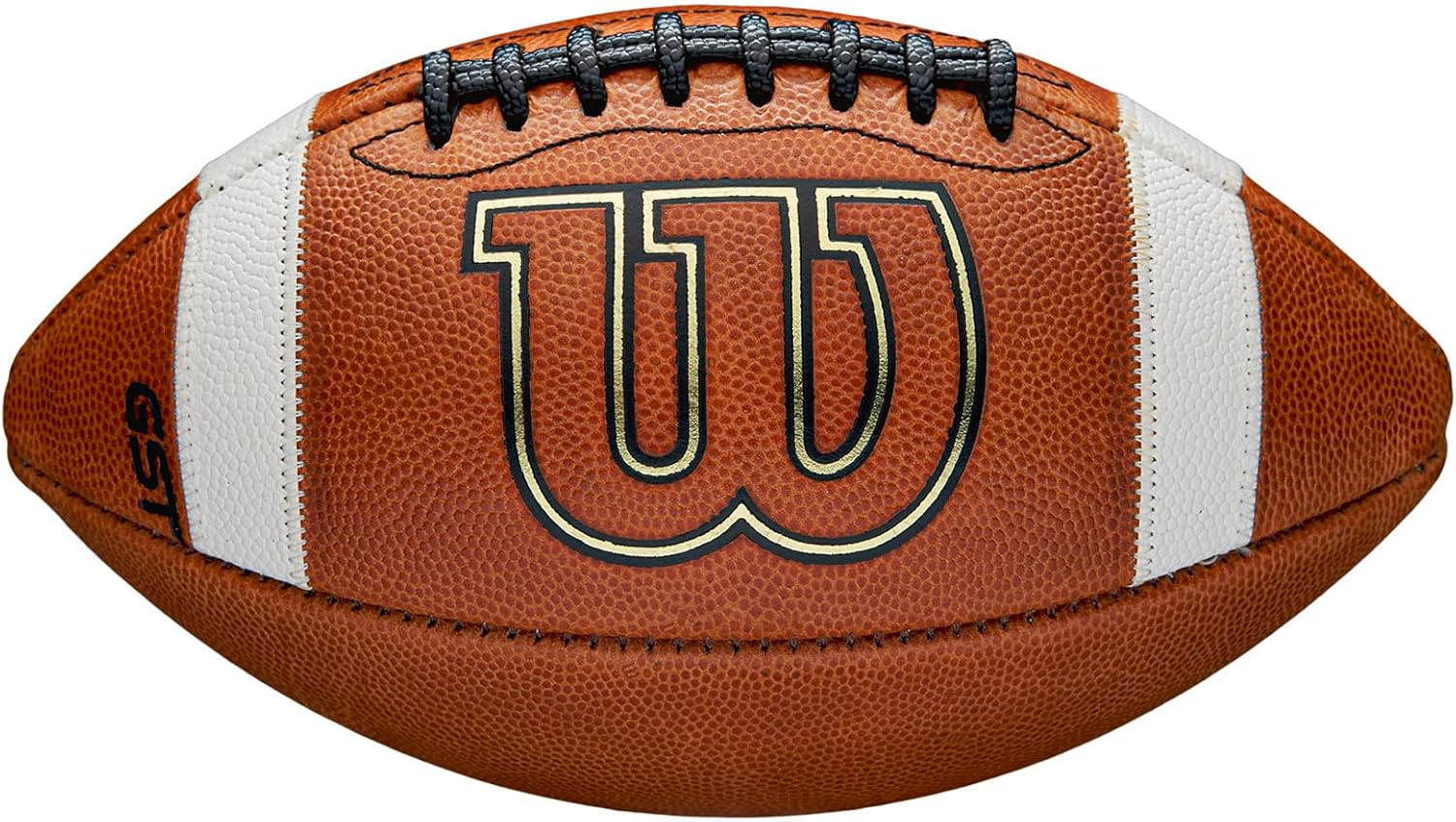 WILSON-GST-Leather-Game-Football.jpg WILSON GST Leather Game Football - Image 1