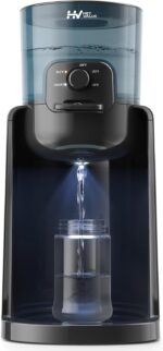 Water Warmer, HEYVALUE Baby Bottle Warmer, Formula Maker with Night Light, 4 Temperature Control & 72H Keep Warm, Detachable Tank, Instantly Dispenses Warm Water, Feed Baby More Easier and Healthier