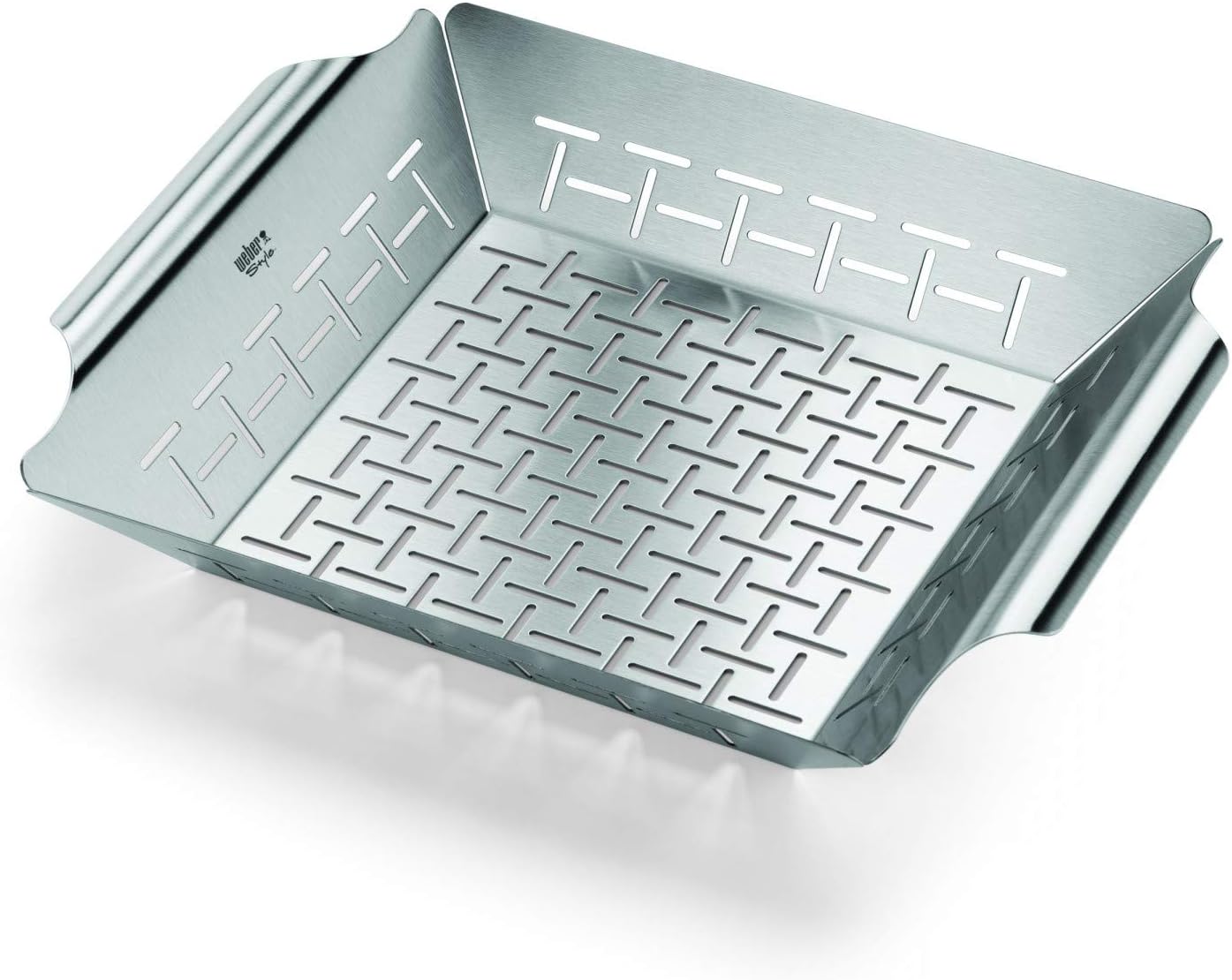 Weber-Deluxe-Grilling-Basket-–-Stainless-Steel-Grill-Basket-for.jpg Weber Deluxe Grilling Basket – Stainless Steel Grill Basket for Vegetables, Seafood & Small Foods, Durable BBQ Cooking Accessory for Charcoal and Gas Grills - Grill Accessory - Image 1