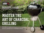 Weber Master-Touch Charcoal Grill, 22-Inch, Black – Premium Outdoor BBQ Grill with Tuck-Away Lid Holder & One‑Touch™ Cleaning System, Porcelain‑Enameled Kettle - Image 2