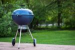 Weber Master-Touch Charcoal Grill, 22-Inch, Slate Blue – Premium Outdoor BBQ Grill with Tuck-Away Lid Holder & One‑Touch™ Cleaning System, Porcelain‑Enameled Kettle - Image 2
