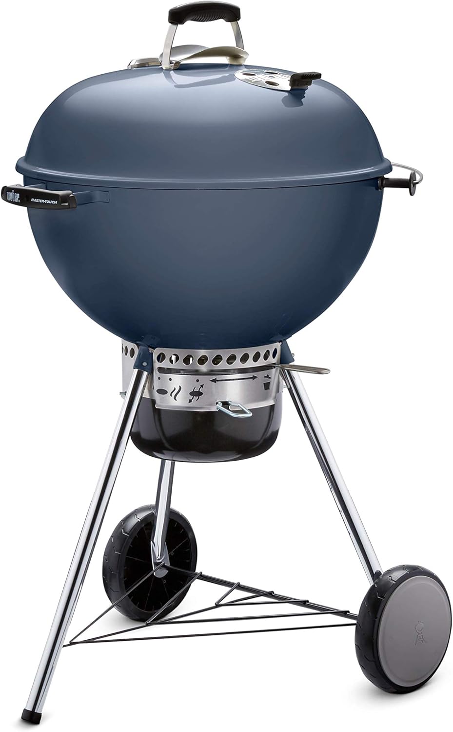 Weber-Master-Touch-Charcoal-Grill-22-Inch-Slate-Blue-–-Premium-Outdoor.jpg Weber Master-Touch Charcoal Grill, 22-Inch, Slate Blue – Premium Outdoor BBQ Grill with Tuck-Away Lid Holder & One‑Touch™ Cleaning System, Porcelain‑Enameled Kettle - Image 1