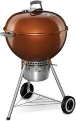 Weber Original Kettle Premium Charcoal Grill, 22-Inch, Copper – Outdoor BBQ Grill with Built‑In Thermometer, Heat Control Dampers & One‑Touch™ Cleaning System