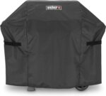 Weber Premium Outdoor Grill Cover, Black – Water‑Resistant Cover for Spirit 300 Series & Spirit 400 Series 4‑Burner Gas Grills, (Spirit 3‑Burner Pre‑2025, See Compatibility)