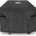 Weber Premium Outdoor Grill Cover, Black – Water‑Resistant Cover for Spirit 300 Series & Spirit 400 Series 4‑Burner Gas Grills, (Spirit 3‑Burner Pre‑2025, See Compatibility)