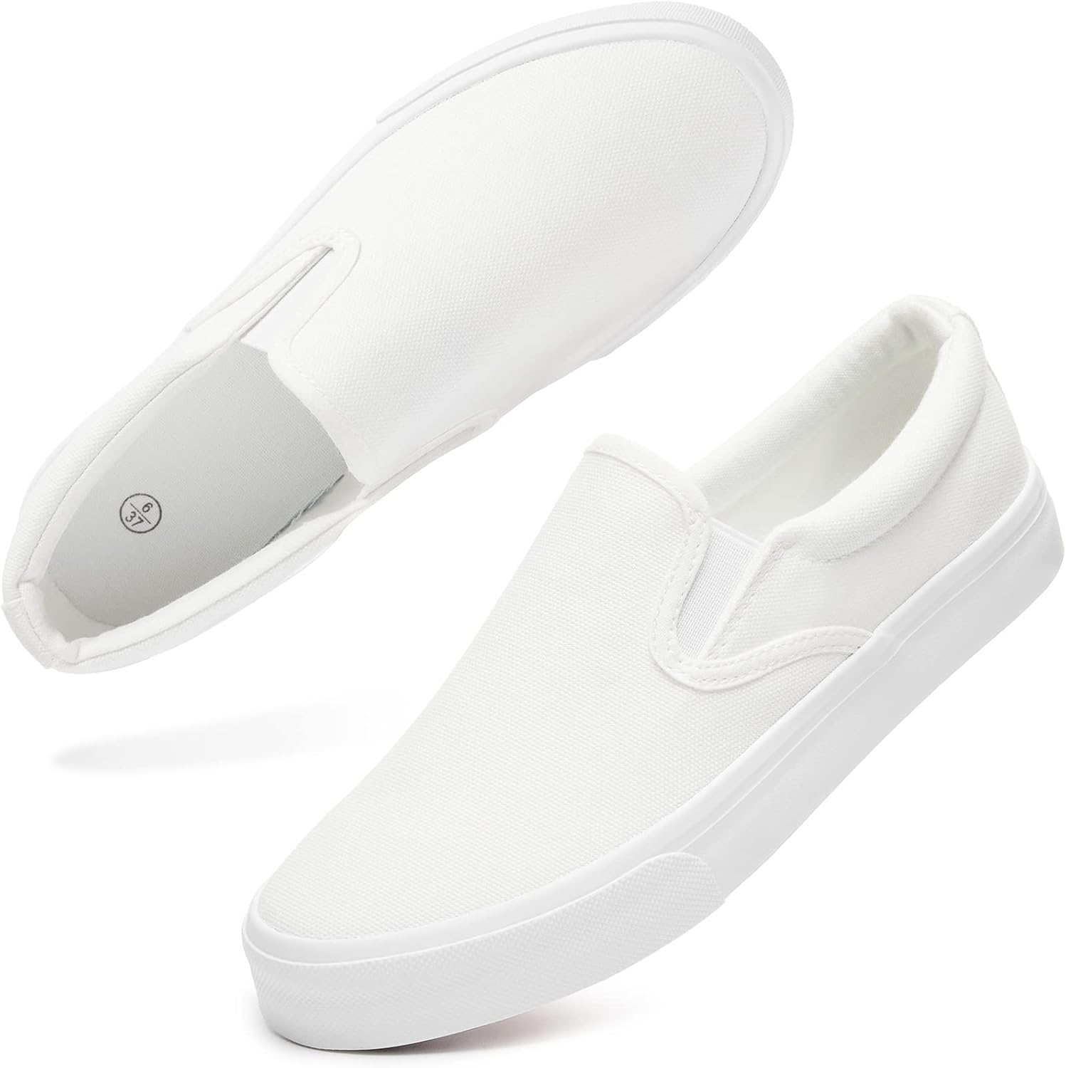 Womens-Slip-on-Shoes-Canvas-Sneakers-Loafers-Non-Slip-Shoes.jpg Women's Slip on Shoes Canvas Sneakers Loafers Non Slip Shoes Low Top Casual Shoes - Image 1