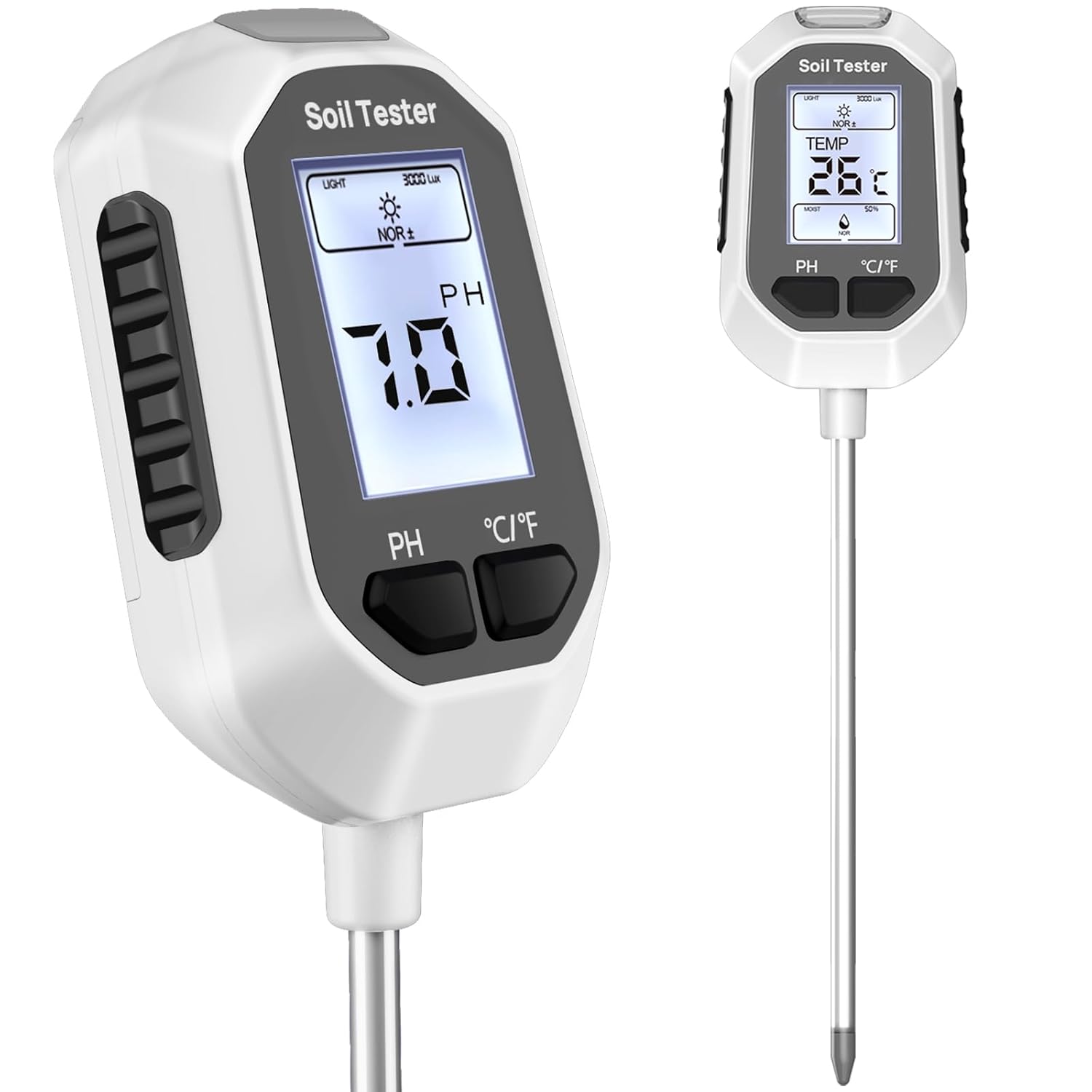 YAMRON-4-in-1-Soil-Moisture-Meter-Digital-Plant-TemperatureSoil-MoisturepH-MeterSunlight.jpg YAMRON 4-in-1 Soil Moisture Meter Digital Plant Temperature/Soil Moisture/pH Meter/Sunlight Intensity Backlight LCD Display Soil Test Meter for Gardening, Farming and Outdoor Plants - Image 1