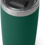YETI Rambler 10 oz Tumbler, Stainless Steel, Vacuum Insulated with MagSlider Lid, Black Forest Green