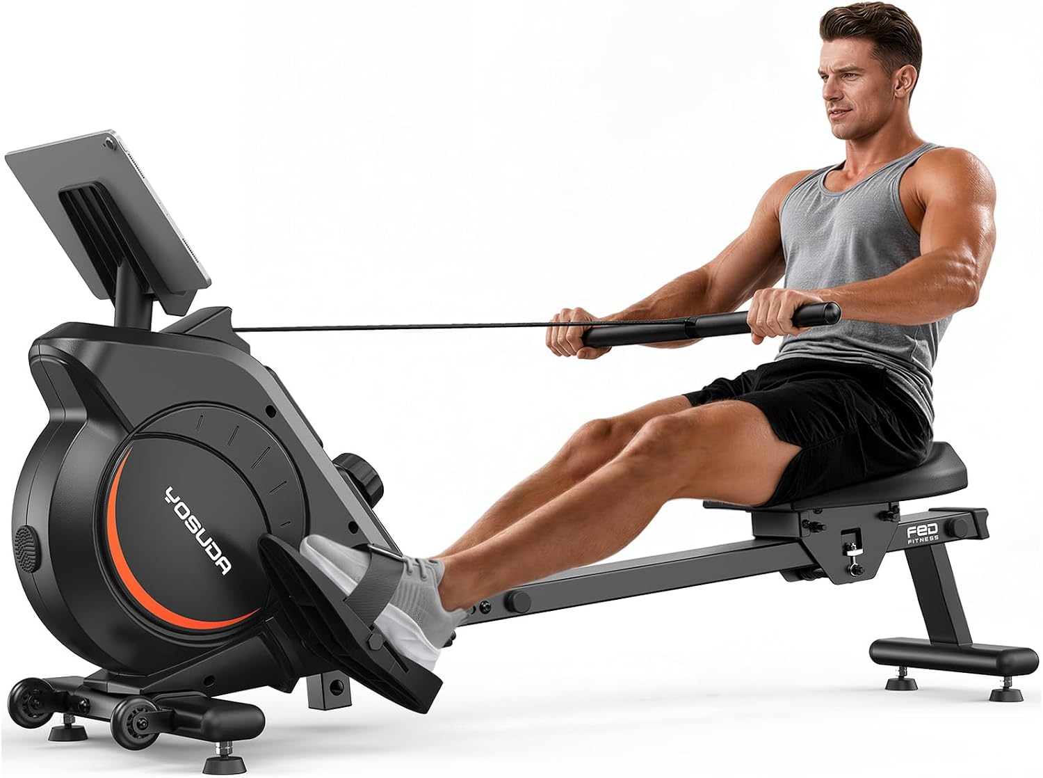 YOSUDA-Rowing-Machine-for-Home-Magnetic-Rower-Machine-for-Beginners.jpg YOSUDA Rowing Machine for Home, Magnetic Rower Machine for Beginners to Athletes, Use with Resistance Adjustment Function, Bluetooth, App Supported, LCD Monitor, and Comfortable Seat Cushion - Image 1