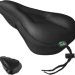 Zacro Bike Seat Cushion - Gel Padded Bike Seat Cover for Men Women Comfort, Extra Soft Exercise Bicycle Seat Compatible with Peloton, Outdoor & Indoor Bike Saddles