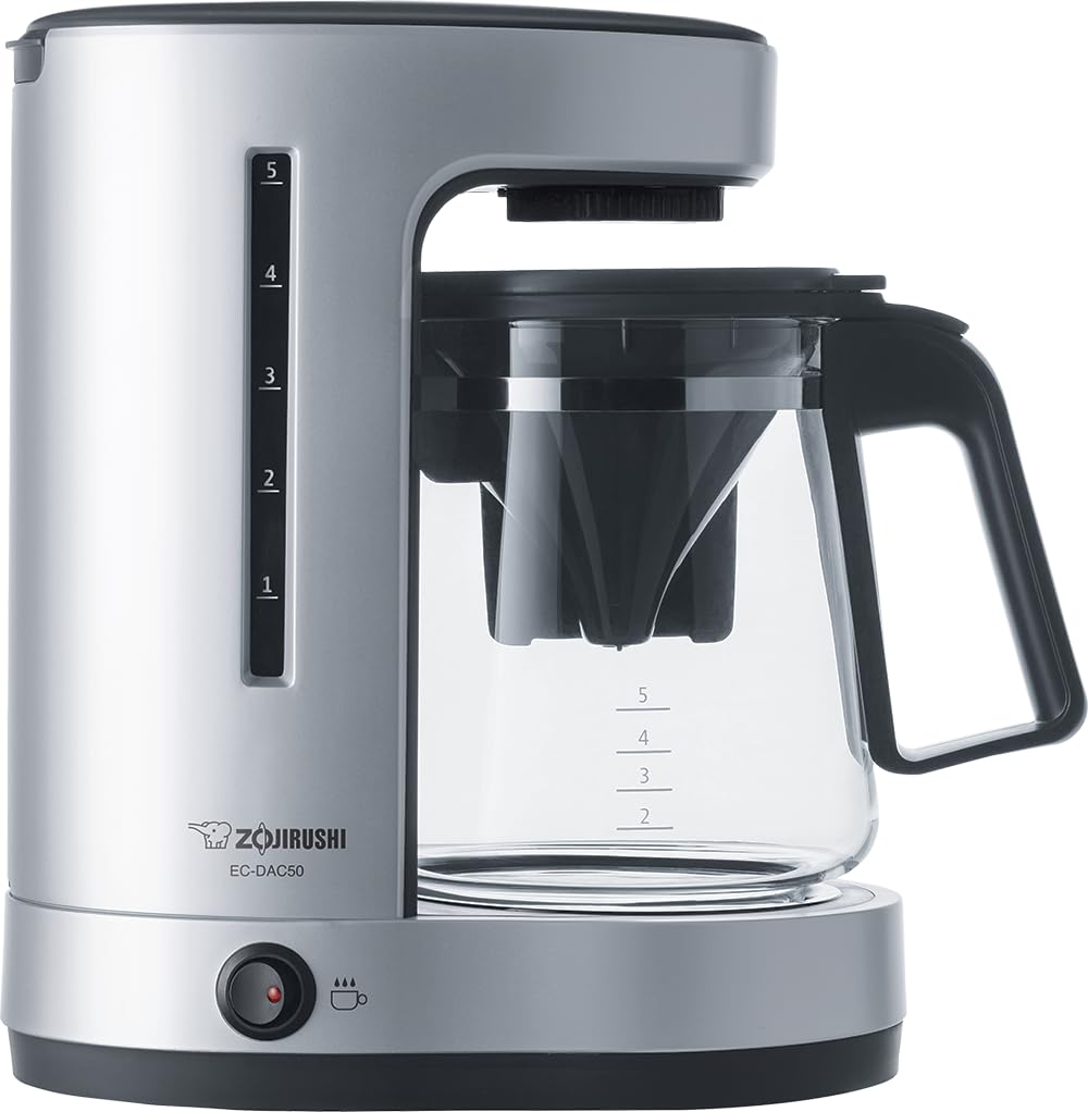 Zojirushi-EC-DAC50SZ-ZUTTO-Coffee-Maker-5-Cups-Silver-PFAS-free.jpg Zojirushi EC-DAC50SZ ZUTTO Coffee Maker 5 Cups, Silver, PFAS-free - Image 1