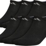 adidas Men's Athletic Cushioned No Show Socks (6 Pairs) Durable & Comfortable