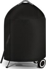 iCOVER Grill Cover for Weber 22 Inch Charcoal Kettle- Heavy Duty Waterproof BBQ Cover for Weber Char-Broil 22 Inch Charcoal Kettle Grills