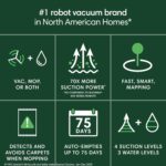 iRobot Roomba 104 2in1 Vacuum & Mop Robot - Self-Empties for 75 Days, Intense Power-Lifting Suction, Vacuums All Floors, Ideal for Pet Hair, LiDAR Smart Navigation Mapping, Mops Hard Floors - Image 2