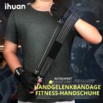 ihuan Ventilated Weight Lifting Gym Workout Gloves with Wrist Wrap Support for Men & Women, Full Palm Protection, for Weightlifting, Training, Fitness, Hanging, Pull ups - Image 2