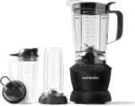 nutribullet Full-Size Blender Combo, Single-Serve & Large Capacity, 1200W, 64oz Pitcher, 32oz Cup, Extractor Blade, 3-Speed, Pulse, Smoothies, Soups, Sauces, Easy Cleaning, Matte Black, NBF50500AK - Image 2