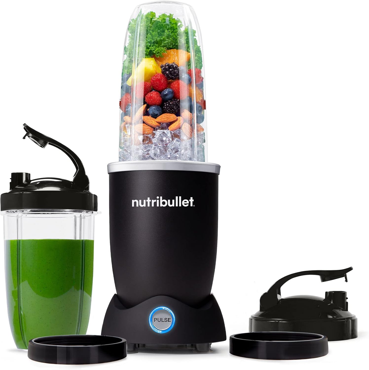 nutribullet-Pro-Personal-Blender-1200W-–-Pulse-Function-Auto-Shut-Off.jpg nutribullet Pro+ Personal Blender 1200W – Pulse Function, Auto Shut-Off, Nutrient Extractor for Smoothies, Shakes & Salsas – Includes 32 oz & 24 oz To-Go Cups, Matte Black - Image 1
