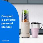 nutribullet Pro Personal Blender, Shakes, Smoothies, Food Prep, and Frozen Blending, 32 Ounce Cup, 24 Ounce Cup, Flip-top Travel Lid, 900 Watt, Matte Linen, NB9-0901LIN - Image 2
