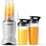 nutribullet® Ultra Personal Blender, 1200W, for Smoothies Shakes & Protein - Quietest Single-Serve Blender with Titanium Coated Blades, 3 BPA-Free Cups (32oz + 24oz), To-Go Lids, Dishwasher Safe