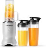 nutribullet® Ultra Personal Blender, 1200W, for Smoothies Shakes & Protein - Quietest Single-Serve Blender with Titanium Coated Blades, 3 BPA-Free Cups (32oz + 24oz), To-Go Lids, Dishwasher Safe