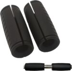 qibylift Thick Grips Dumbbell Barbell Handles, Thick Silicone Rubber Grip Strength Trainer for Weight Lifting Cable Attachments Kettlebells Home Gym Equipment