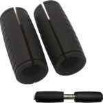 qibylift Thick Grips Dumbbell Barbell Handles, Thick Silicone Rubber Grip Strength Trainer for Weight Lifting Cable Attachments Kettlebells Home Gym Equipment