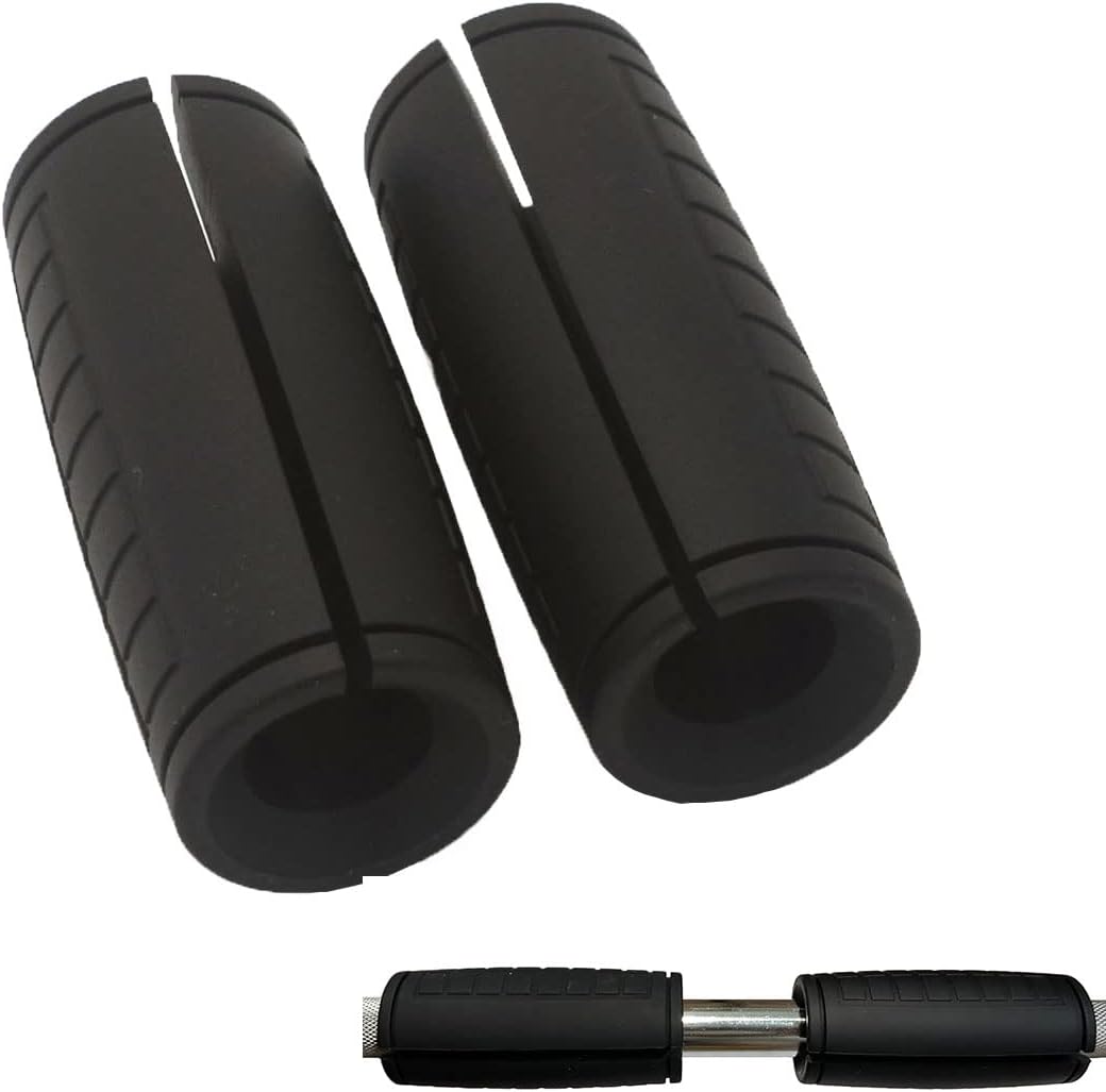 qibylift-Thick-Grips-Dumbbell-Barbell-Handles-Thick-Silicone-Rubber-Grip.jpg qibylift Thick Grips Dumbbell Barbell Handles, Thick Silicone Rubber Grip Strength Trainer for Weight Lifting Cable Attachments Kettlebells Home Gym Equipment - Image 1